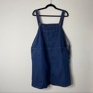 New Look Curves | Bib Overall Denim Jumper Dress